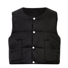 Load image into Gallery viewer, OBLIQUE PUFFER DOWN VEST - BLACK
