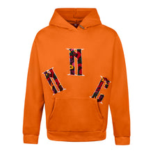 Load image into Gallery viewer, REWORKED CHENILLE PATCH HOODIE - ORANGE
